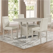 Steve Silver Garland 5pc Counter Dining Set in Tan/Sand