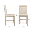 Steve Silver Garland 7pc Counter Dining Set in Tan/Sand