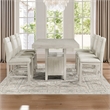 Steve Silver Garland 7pc Counter Dining Set in Tan/Sand