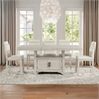 Steve Silver Garland 7pc Counter Dining Set in Tan/Sand