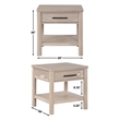 Steve Silver Gabby 3-Piece Coffee & End Table Set in Brown
