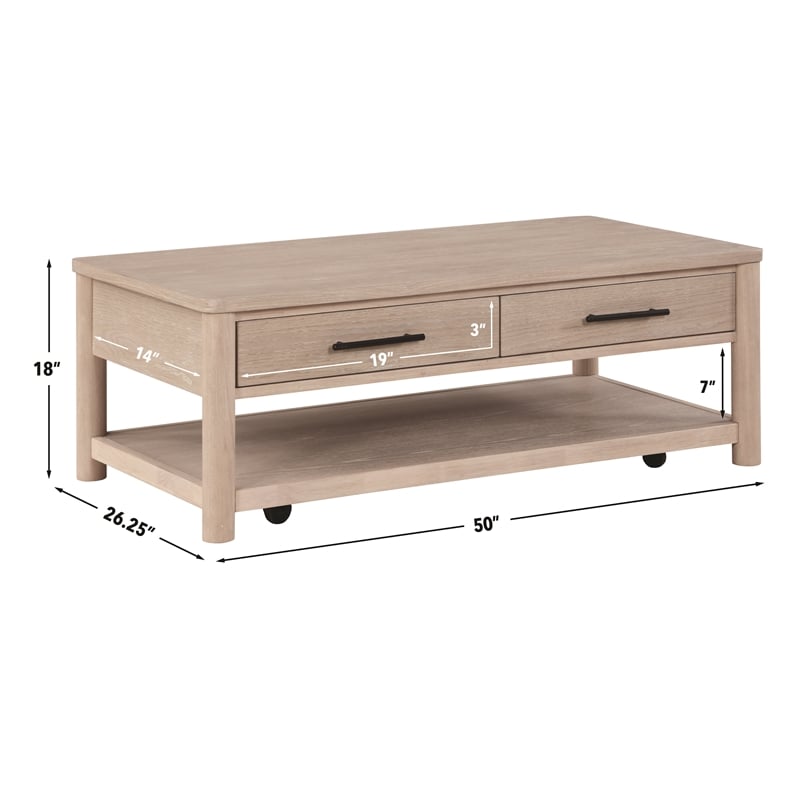Steve Silver Gabby 3-Piece Coffee & End Table Set in Brown