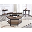 Steve Silver Ultimo 3PC Coffee Table Set in Brown