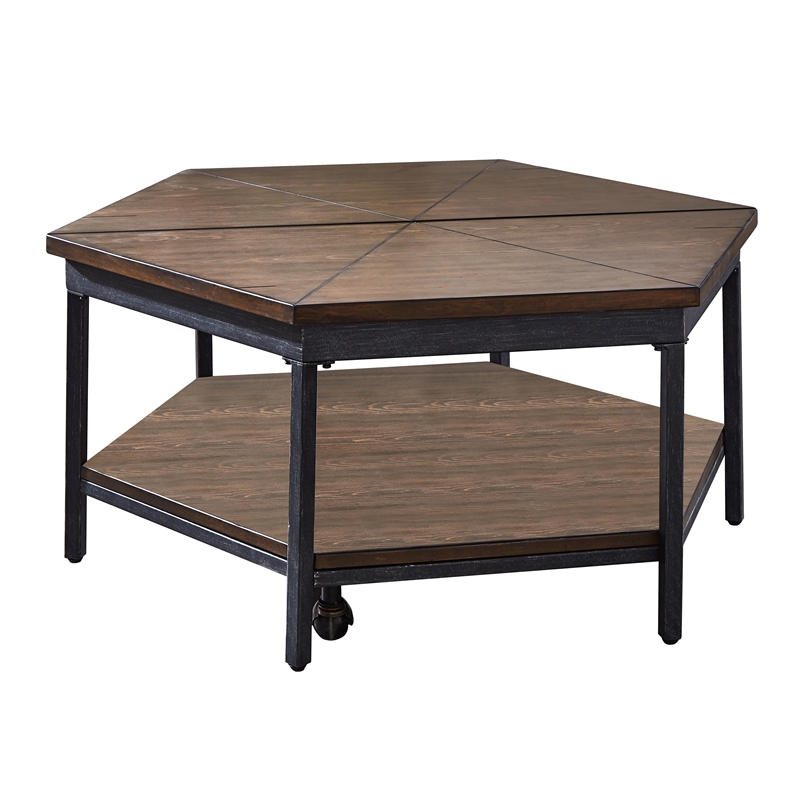 Steve Silver Ultimo 3PC Coffee Table Set in Brown