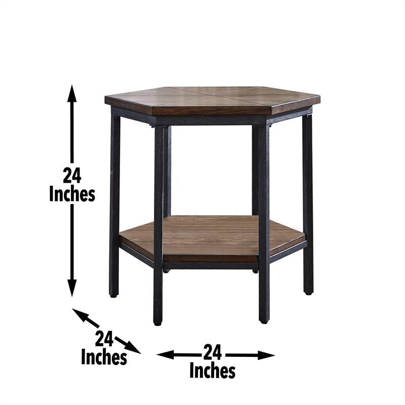 Steve Silver Ultimo 3PC Coffee Table Set in Brown