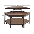 Steve Silver Ultimo 3PC Coffee Table Set in Brown