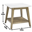 Steve Silver Vida 3PK Coffee & End Table Set in Brown