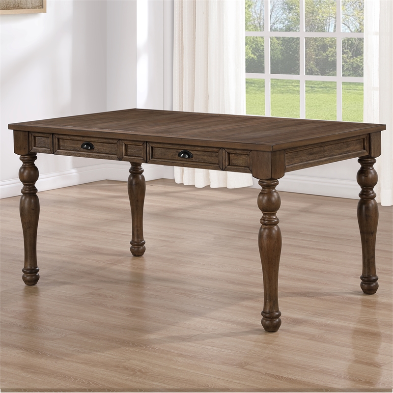Steve Silver Joanna 6-Piece Dining Set in Brown
