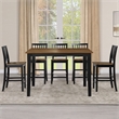 Steve Silver Joplin 7PC Counter Dining Set in Brown