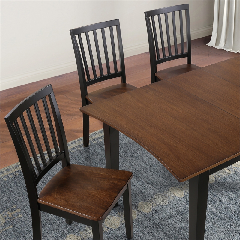 Steve Silver Joplin 7PC Dining Set with 6 Chairs in Brown