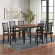 Steve Silver Joplin 7PC Dining Set with 6 Chairs in Brown