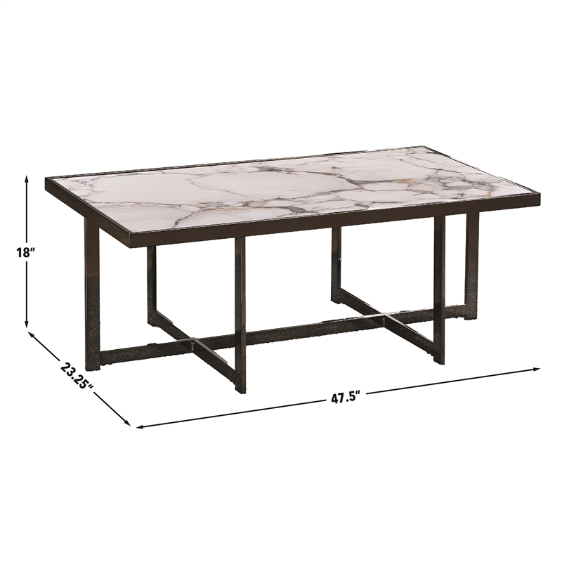 Steve Silver Kayley 3-Piece Coffee & End Table Set in White