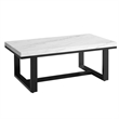 Steve Silver Lucca White Marble 3 Piece Coffee & End Table Set Set