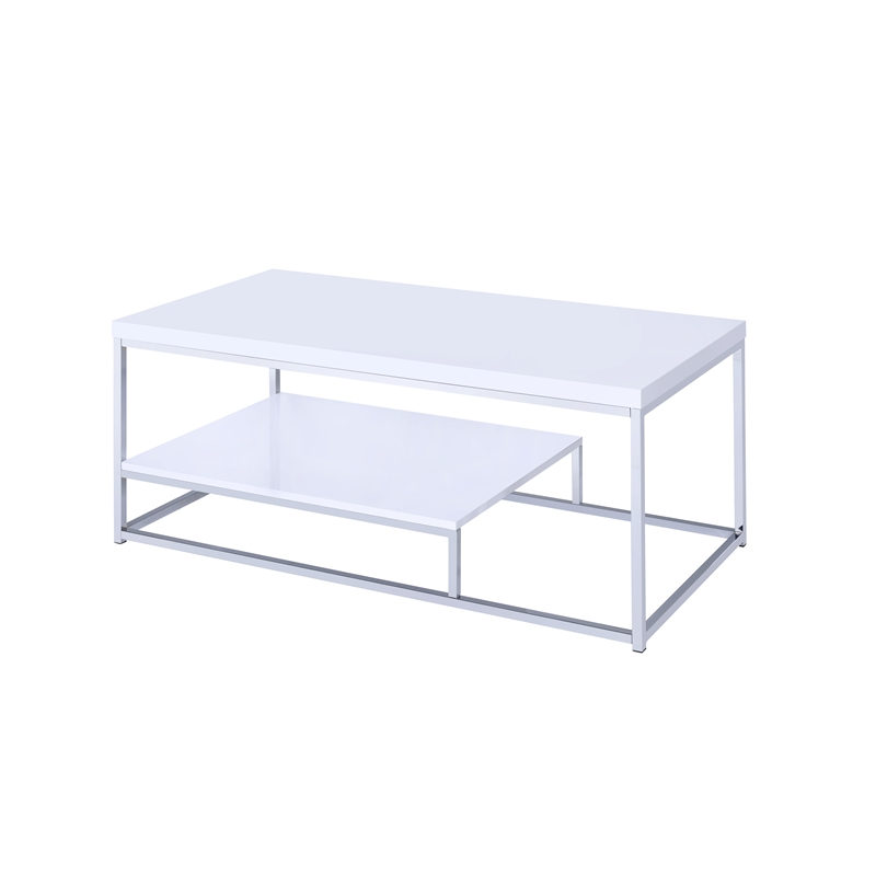Steve Silver Lucia 3pc Coffee Table Set in White