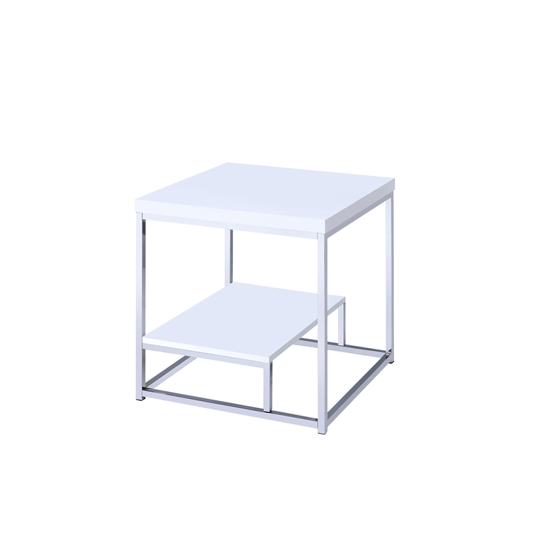 Steve Silver Lucia 3pc Coffee Table Set in White