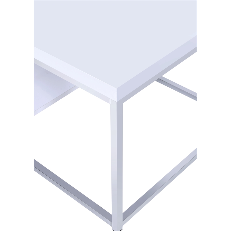 Steve Silver Lucia 3pc Coffee Table Set in White