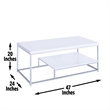 Steve Silver Lucia 3pc Coffee Table Set in White