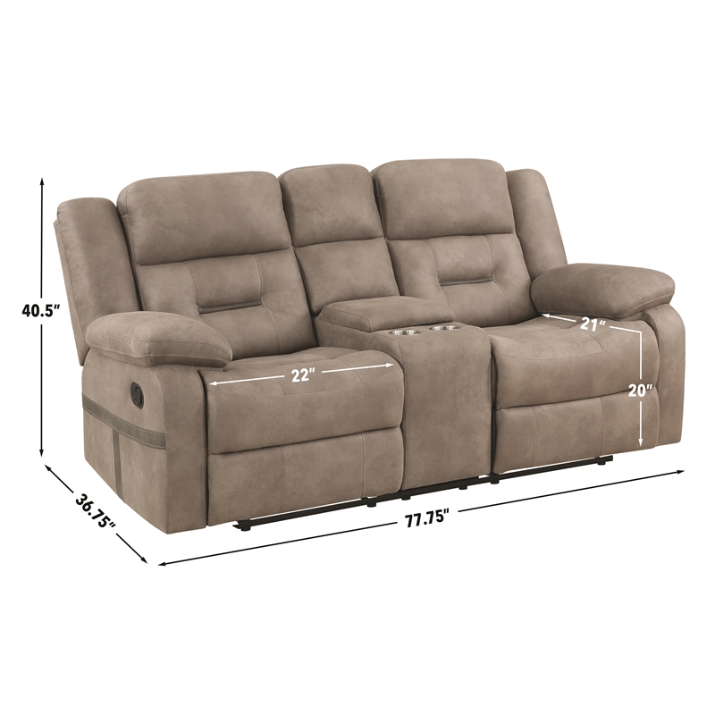 Steve Silver Abilene Tan 3pc Upholstery Sofa Set