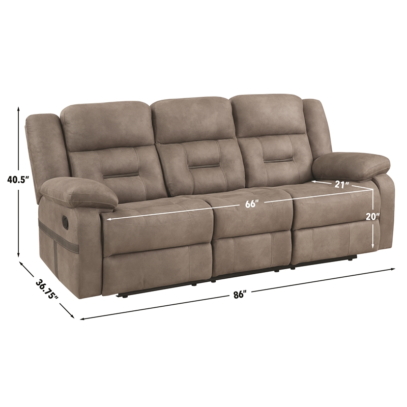Steve Silver Abilene Tan 3pc Upholstery Sofa Set