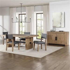 Steve Silver Aubrey Brown 5pc Dining Set