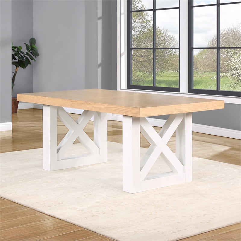 Steve Silver Magnolia Dining Table in Brown