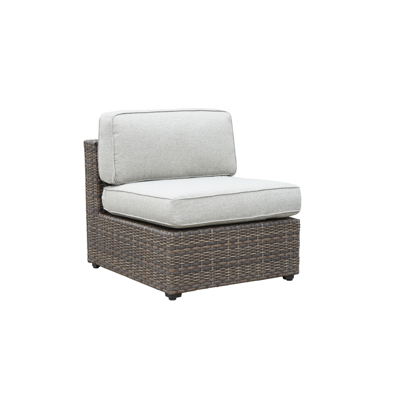 Steve Silver Tamyra 5PC Outdoor Sectional Sofa Set in Tan