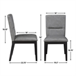 Steve Silver Amy 5-Piece Dining Set in Gray