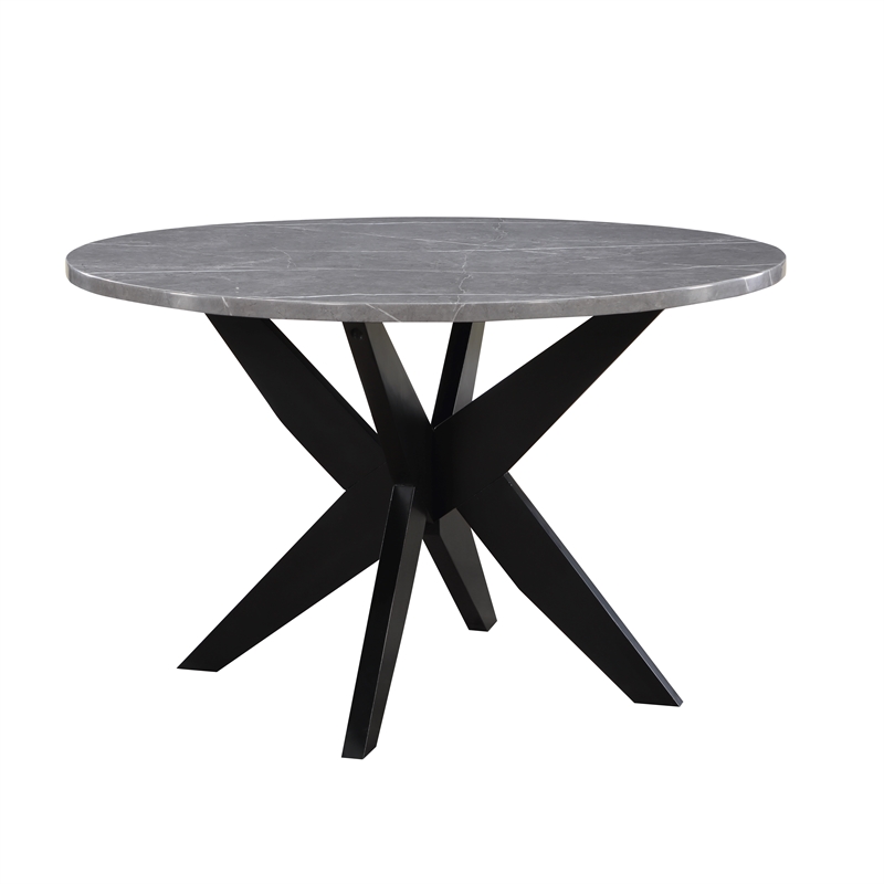 Steve Silver Amy 5-Piece Dining Set in Gray
