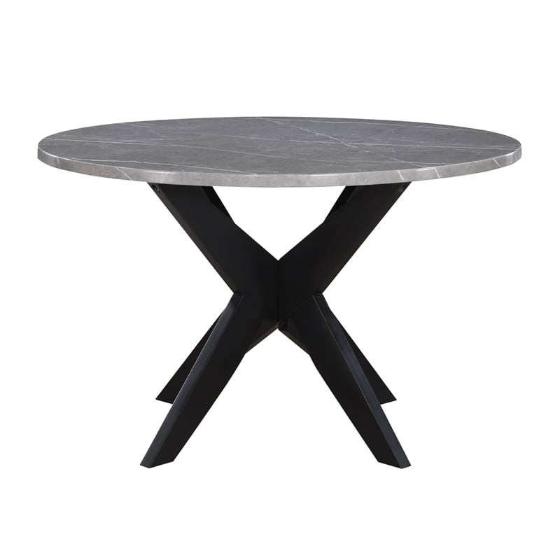 Steve Silver Amy 5-Piece Dining Set in Gray