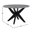 Steve Silver Amy 5-Piece Dining Set in Gray