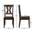 Steve Silver Auburn 5pc Dining Set in Brown