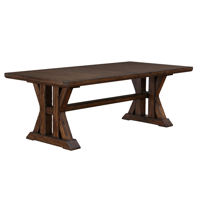 Steve Silver Auburn 5pc Dining Set in Brown