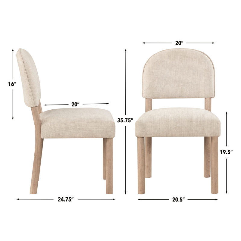 Steve Silver Gabby 5-Piece Dining Set (Table 4 Side Chairs) in Brown