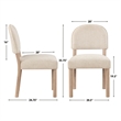 Steve Silver Gabby 5-Piece Dining Set (Table 4 Side Chairs) in Brown