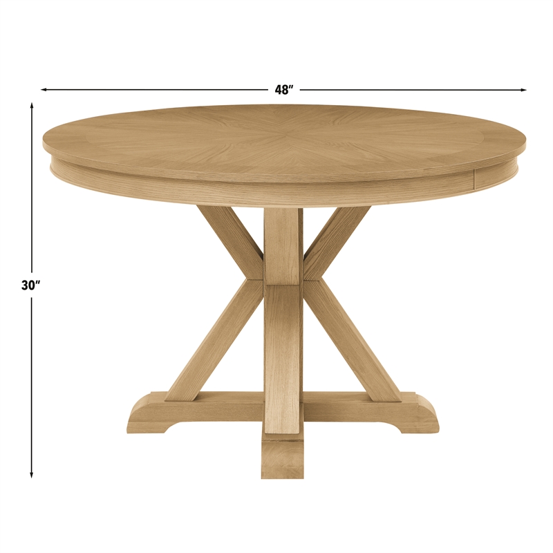 Steve Silver Rylie Dining Table in Natural Finish