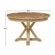 Steve Silver Rylie Dining Table with Game Top in Natural Finish