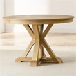 Steve Silver Rylie Dining Table & 4 Captains Chairs in Natural/Camel