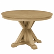 Steve Silver Rylie Dining Table & 4 Captains Chairs in Natural/Camel