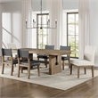 Steve Silver Aubrey 7pc Dining Set w/ Upholstery Chair in Brown