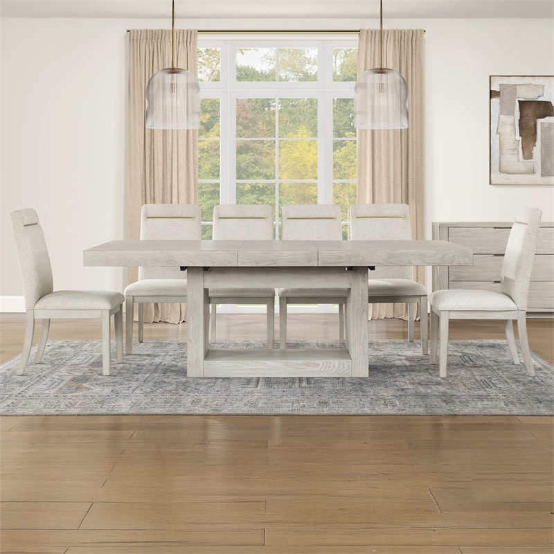 Steve Silver Garland Sand 7pc Dining Set in Tan