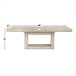 Steve Silver Garland Sand 9pc Dining Set in Tan