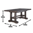 Steve Silver Napa 7pc Dining Set in Brown