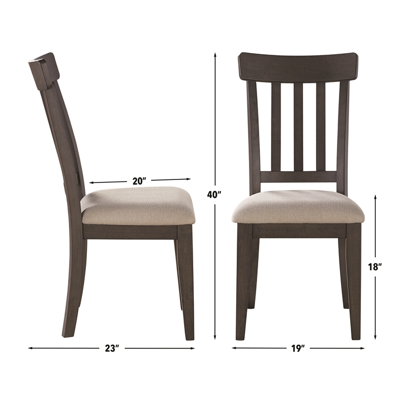 Steve Silver Napa 7pc Dining Set in Brown