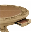 Steve Silver Rylie Game Top Counter Table & 4 Counter Chairs in Brown