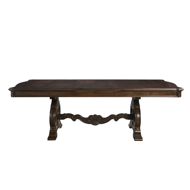 Steve Silver Royale 11 PC Dining Set in Brown