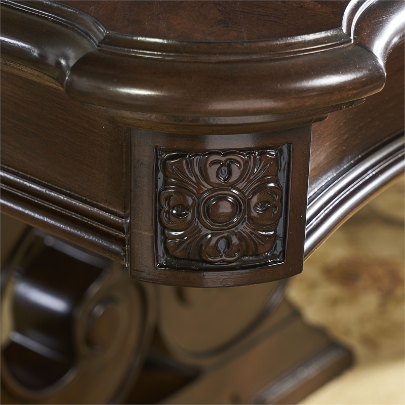 Steve Silver Royale 11 PC Dining Set in Brown