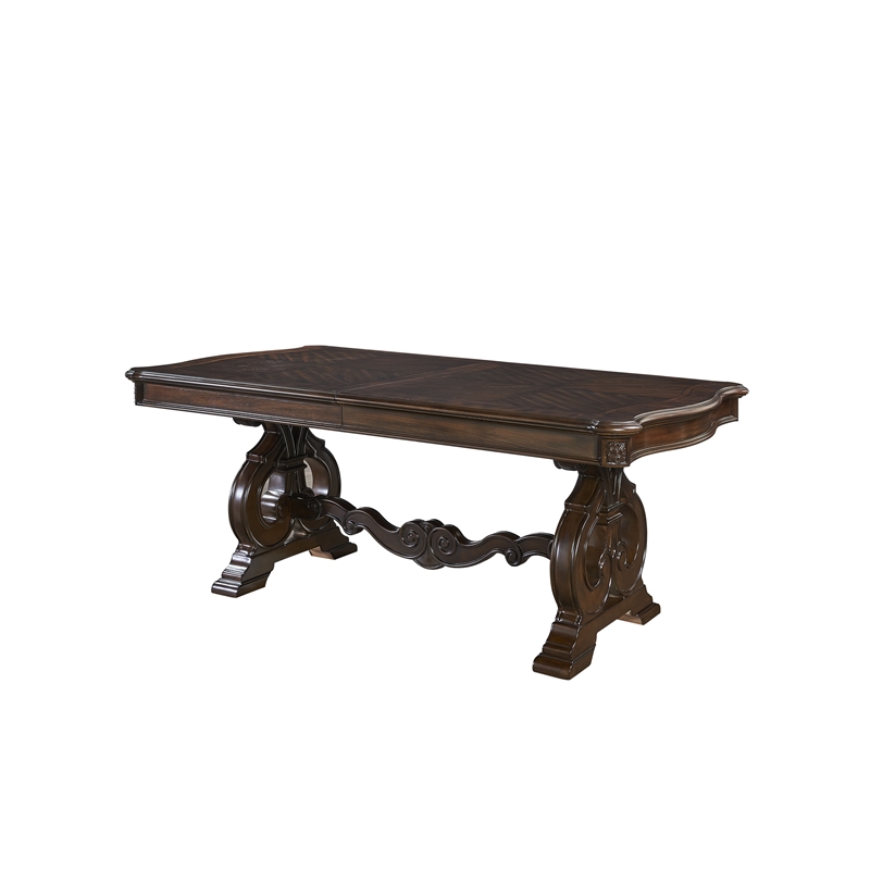Steve Silver Royale 9-Piece Dining Set in Brown