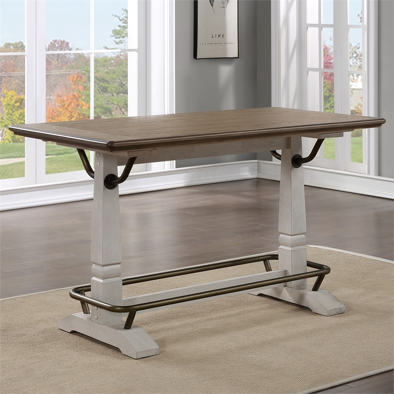Steve Silver Pendleton 5pc Counter Dining Set in White