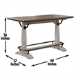 Steve Silver Pendleton 5pc Counter Dining Set in White