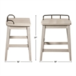 Steve Silver Pendleton 5pc Counter Dining Set in White